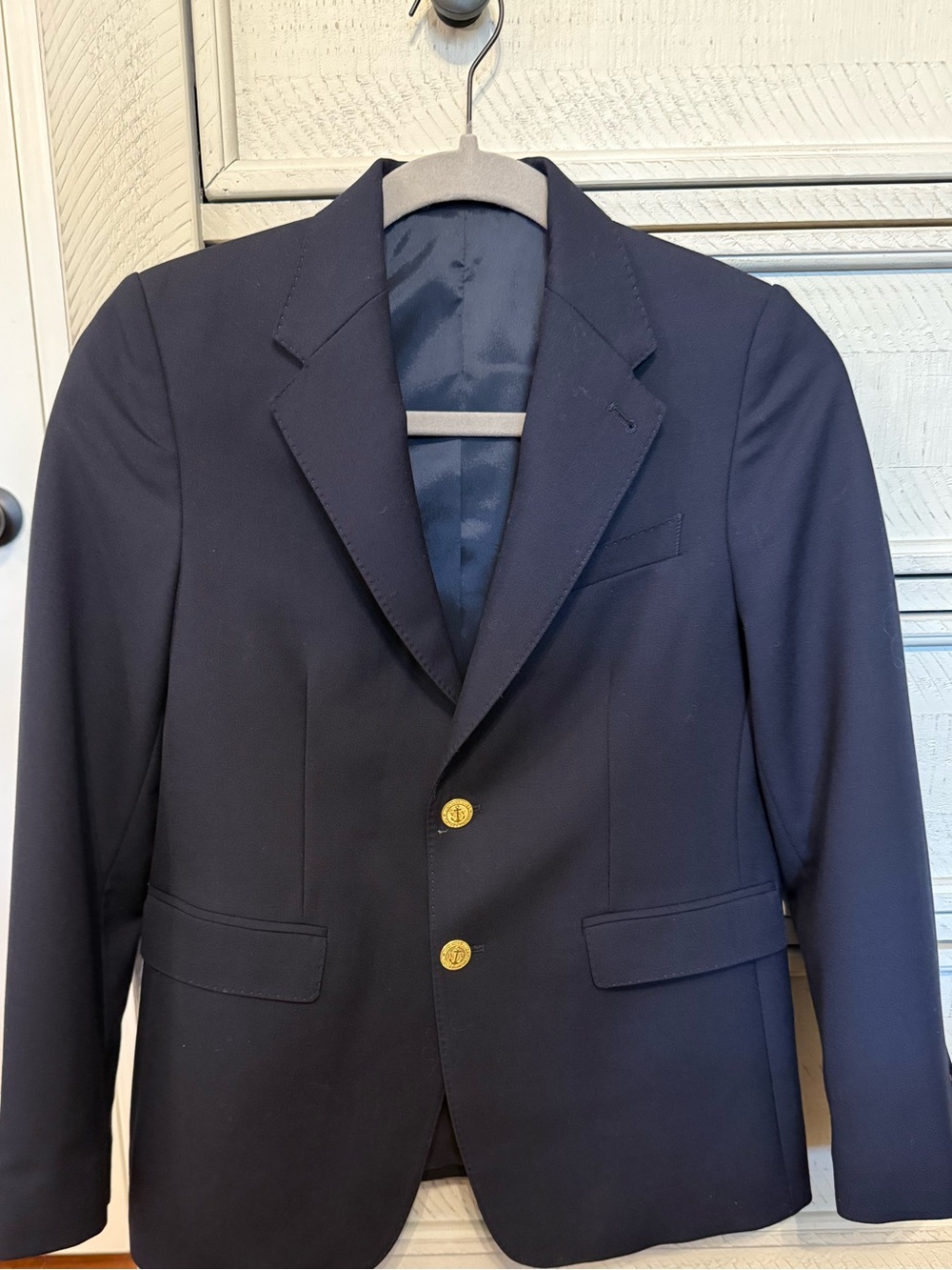 Vineyard Vines Navy Blazer 100% Virgin Wool Size 12